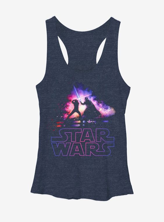 Star Wars Luke and Vader Duel Girls Tank Top EC01